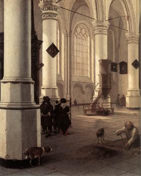亨德裡尅 科內利斯 凡 瓦利特 The New Church at Delft